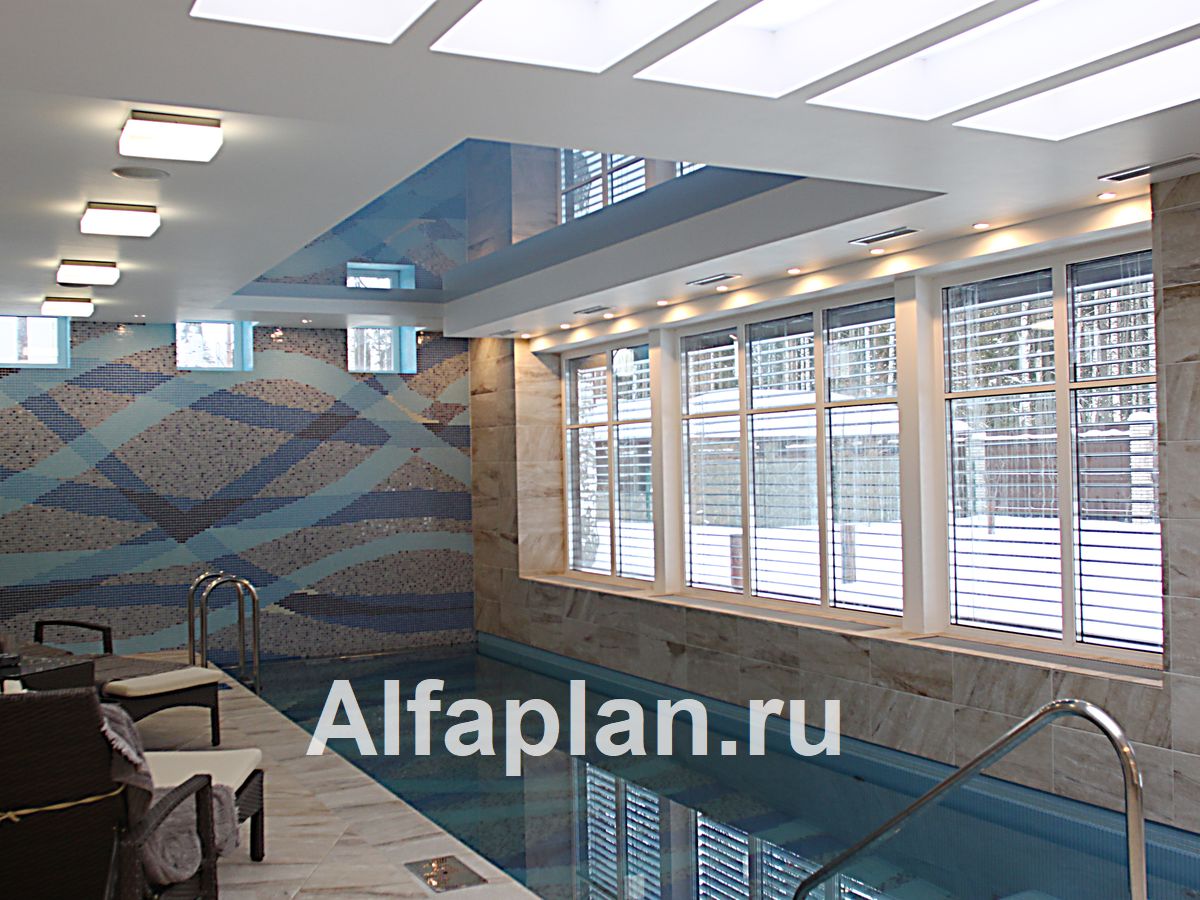 Проект дома с бассейном 77А "Три семерки" Проект дома с бассейном 77А "Три семерки"