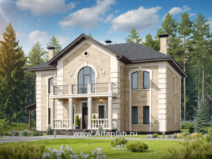 «Тиволи» - проект двухэтажного дома, в классическом стиле, с террасой