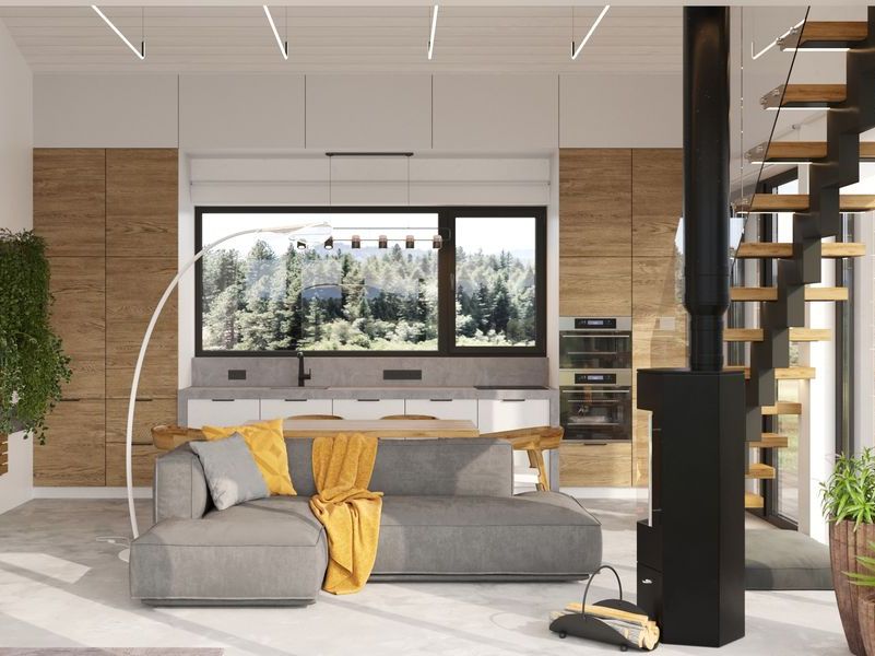 Проект интерьера гостиной