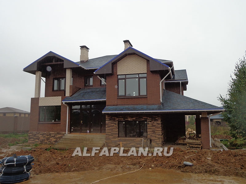 Превью для проекта в портфолио «Дом, построенный по проекту 107В в Московской области»