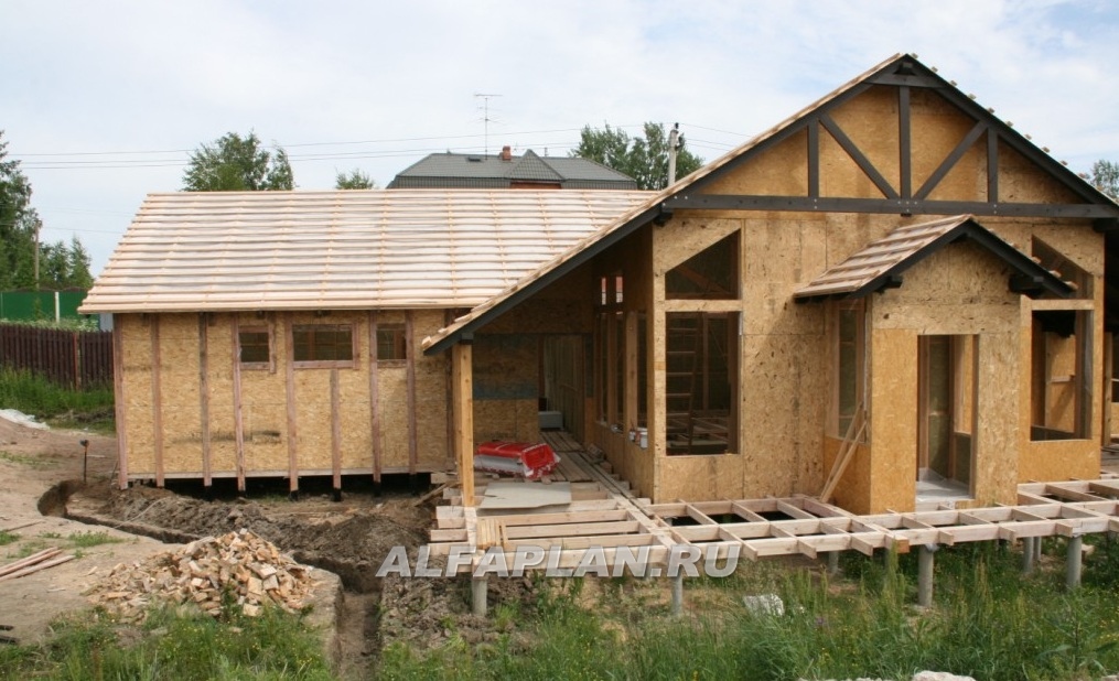 Строительство дома по проекту W004 - фото №2