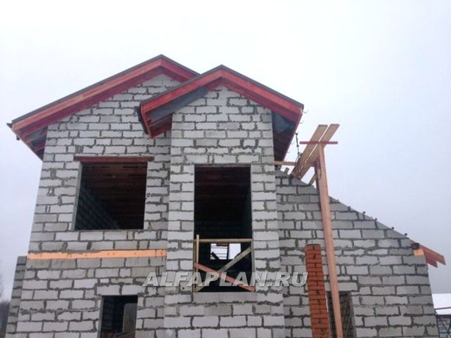 Строительство дома по проекту 491A - фото №14