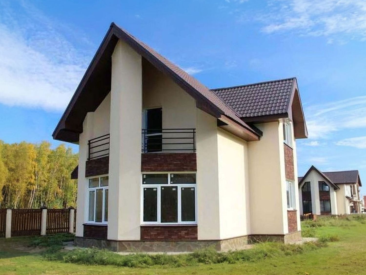 Превью для проекта в портфолио ««Якорь» - проект дома с мансардой, с оригинальным эркером, в скандинавском стиле»