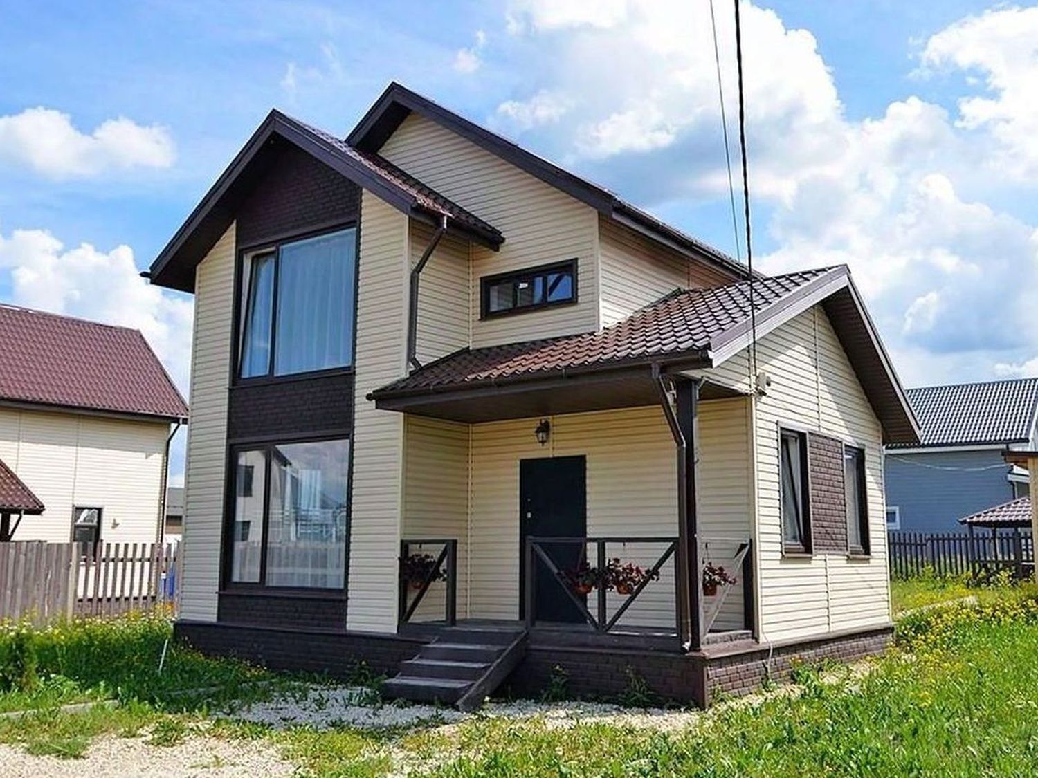 Превью для проекта в портфолио «Результат: от идеи до воплощения. «Весна» - проект двухэтажного дома, планировка с террасой, в скандинавском стиле»