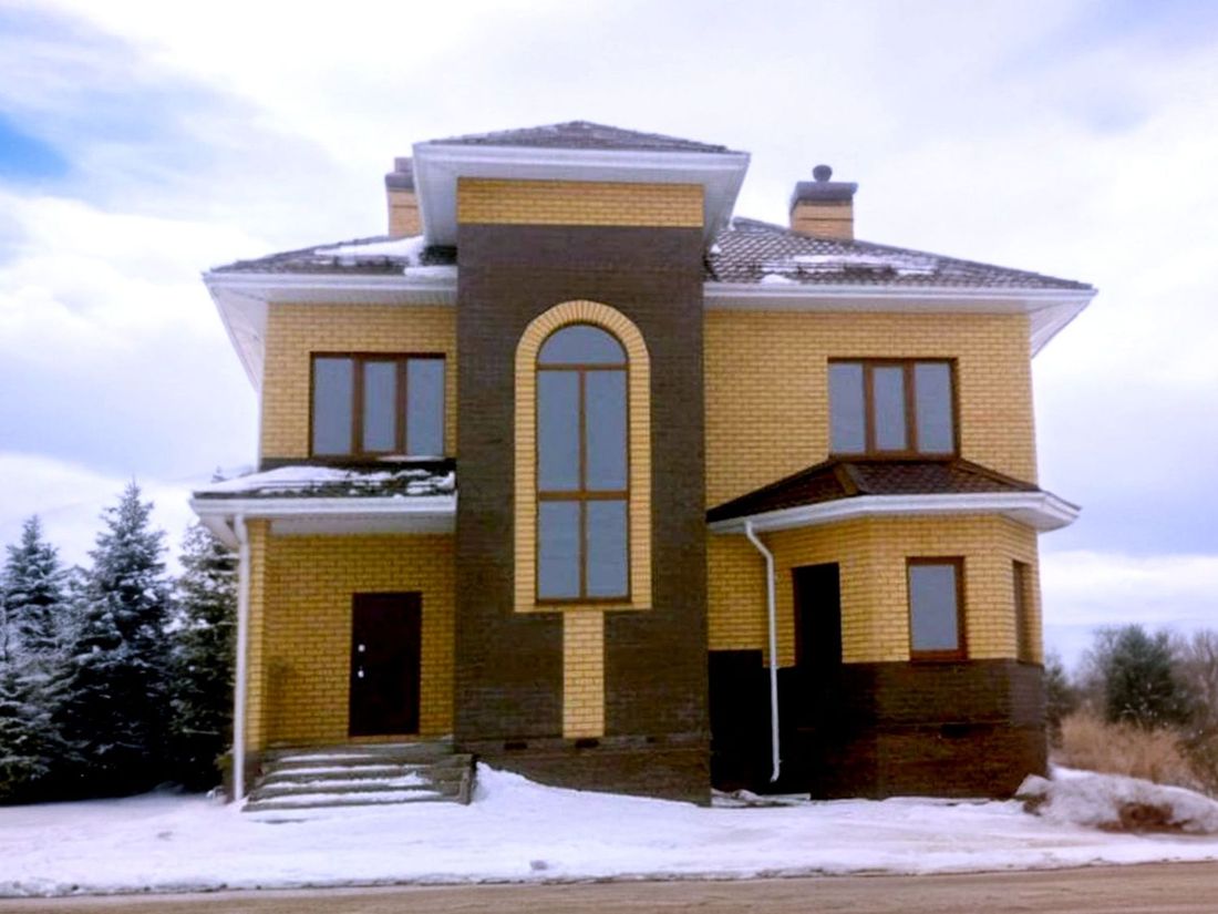 Превью для проекта в портфолио ««Амадей» - проект двухэтажного дома, планировка с эркером и с террасой»