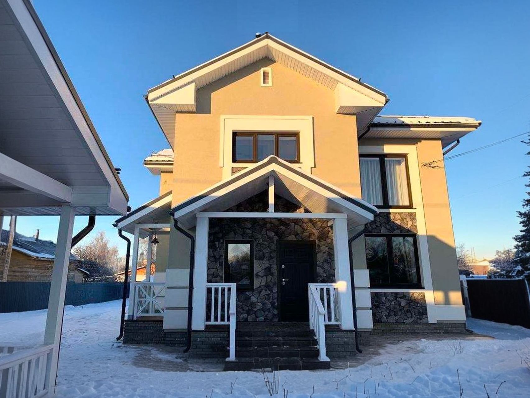 Превью для проекта в портфолио ««Линия жизни» - проект двухэтажного дома, с гостевой на 1 эт, в стиле эклектика»