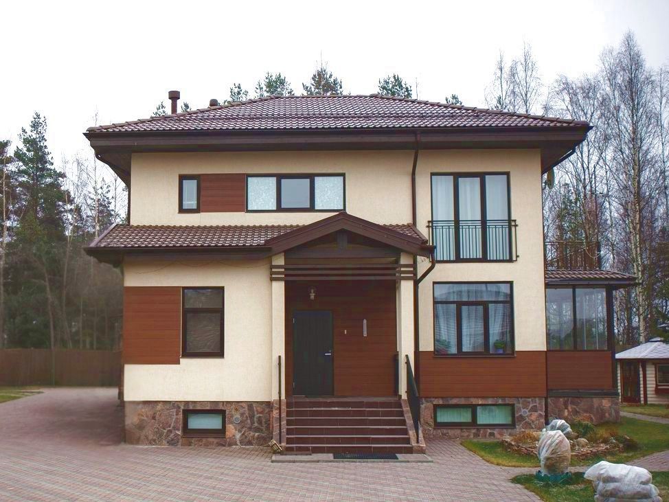 Превью для проекта в портфолио ««Карат» - проект простого двухэтажного дома из газобетона, в современном стиле»