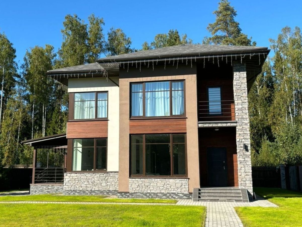 Превью для проекта в портфолио ««Печора» - проект двухэтажного дома, в современном стиле, с сауной и с террасой, мастер спальня»