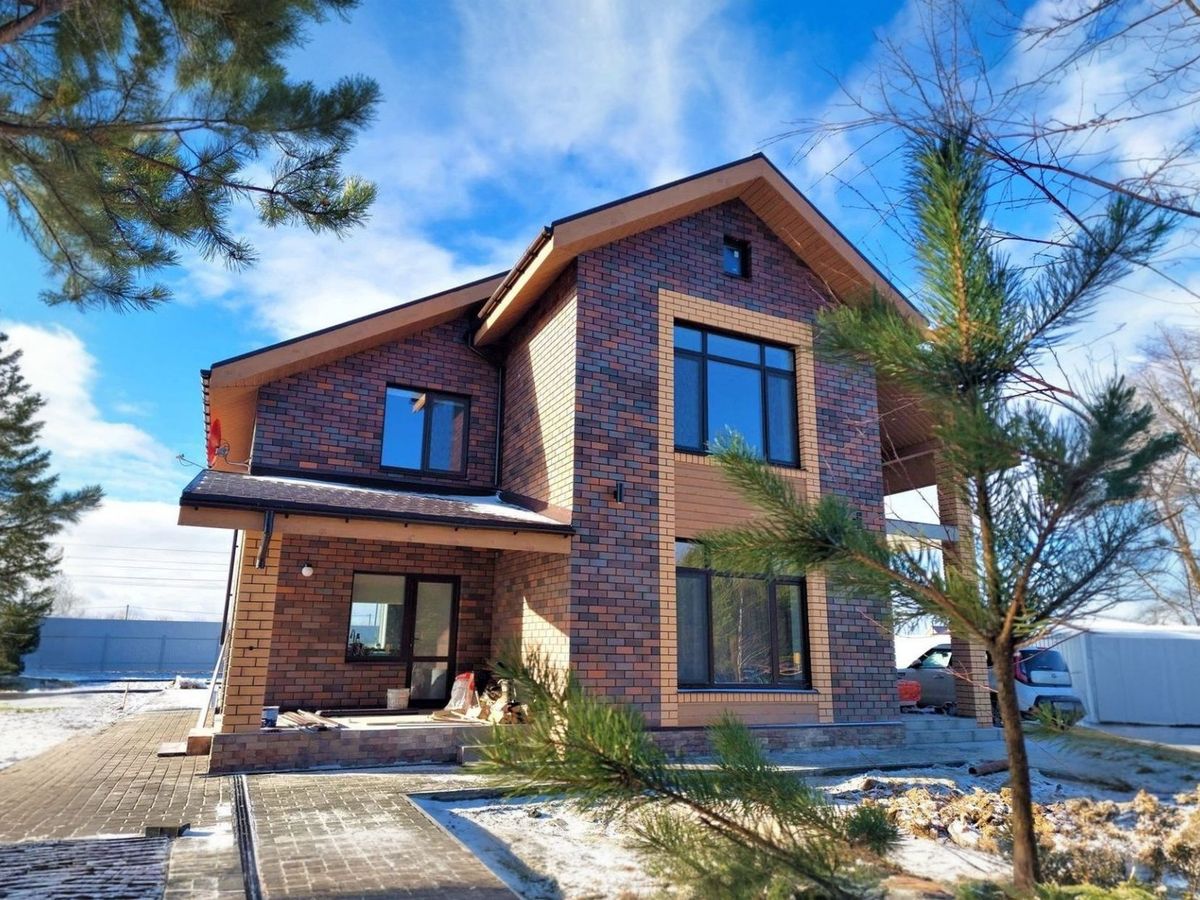 Превью для проекта в портфолио « «Ижора» - проект дома с мансардой, планировка дома с террасой, с двускатной кровлей»