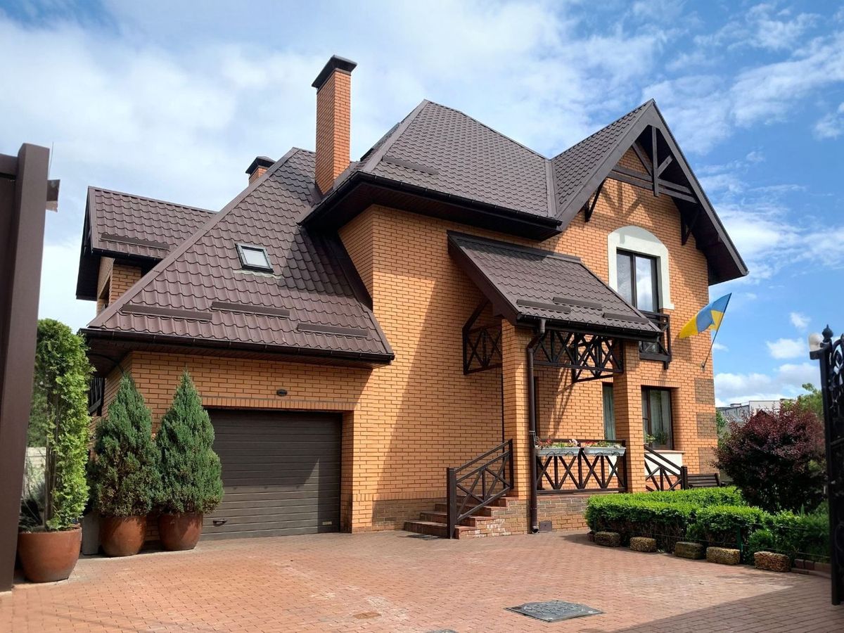 Превью для проекта в портфолио « «Магистр» - проект дома с мансардой, мастер спальня, с эркером и с террасой, с гаражом, в стиле фахверк»