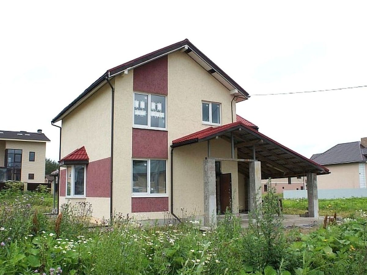 Превью для проекта в портфолио ««Премьера» - проект двухэтажного дома, компактная рациональная планировка, навес на 1 авто»