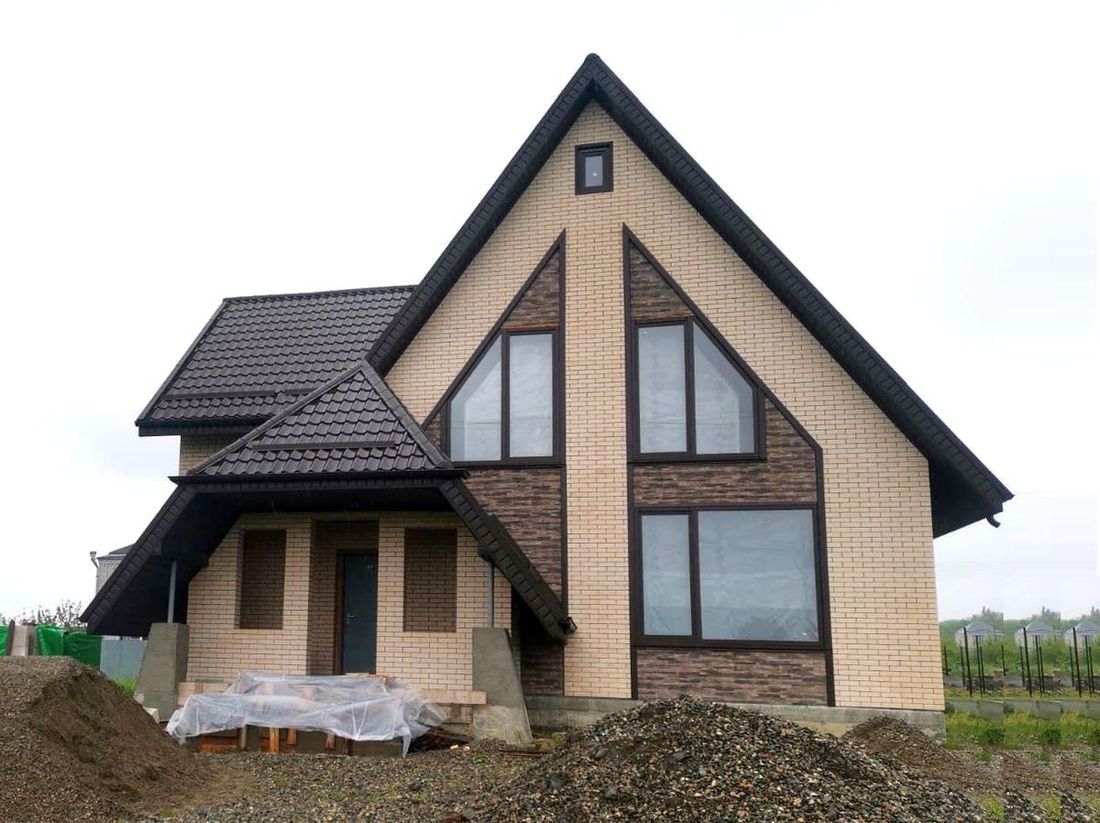 Превью для проекта в портфолио ««Шесть соток» - проект дома с мансардой, с террасой»