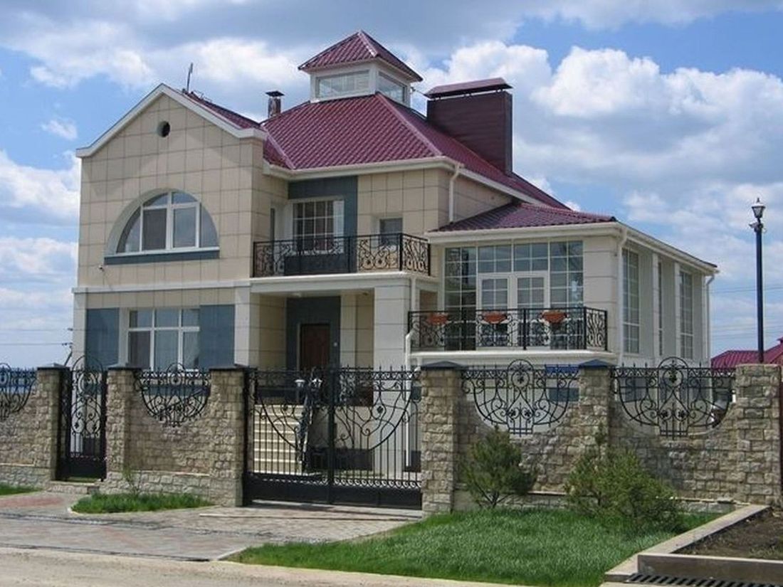 Превью для проекта в портфолио ««Принцесса на горошине» - проект двухэтажного дома, планировка с кабинетом на 1 эт, с террасой, с цокольным этажом»