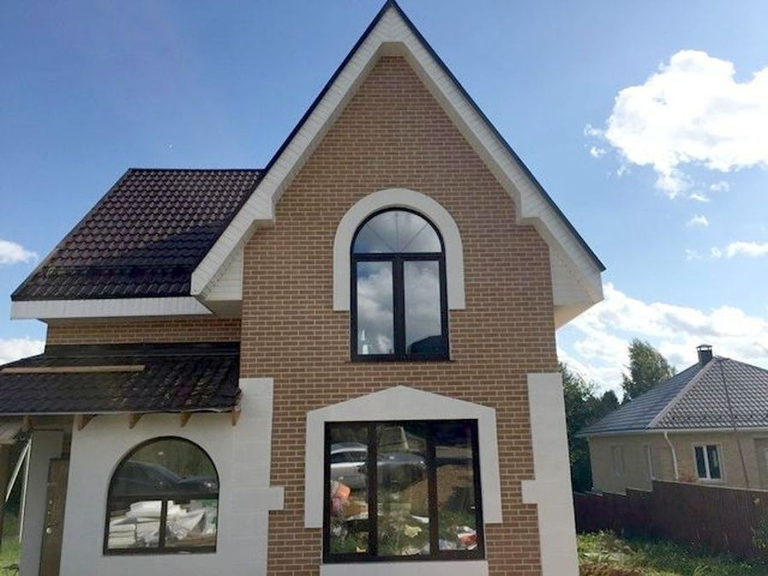 Превью для проекта в портфолио « Проект дома с мансардой из газобетона «Оптима плюс», с цокольным этажом, с сауной»