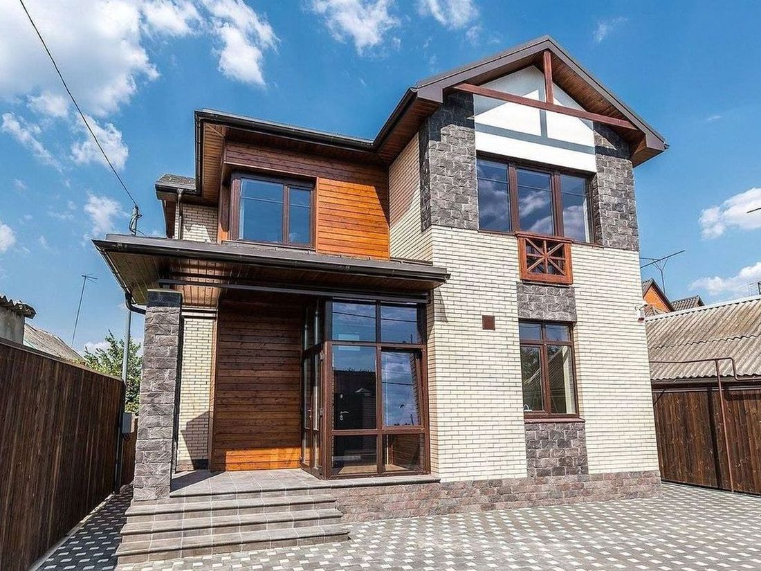 Превью для проекта в портфолио ««Оникс» - красивый проект двухэтажного дома, с террасой и с лоджией, для небольшого участка»