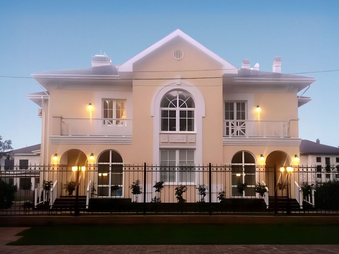 Превью для проекта в портфолио ««Родное сердце» - проект двухэтажного дома на две семьи (дуплекс), с террасой и с балконом»