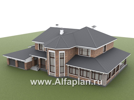 «Пятьсот квадратов» - проект двухэтажного дома, с двусветной гостиной и с террасой, гараж на 2 авто, спортзал и сауна - превью дополнительного изображения №3