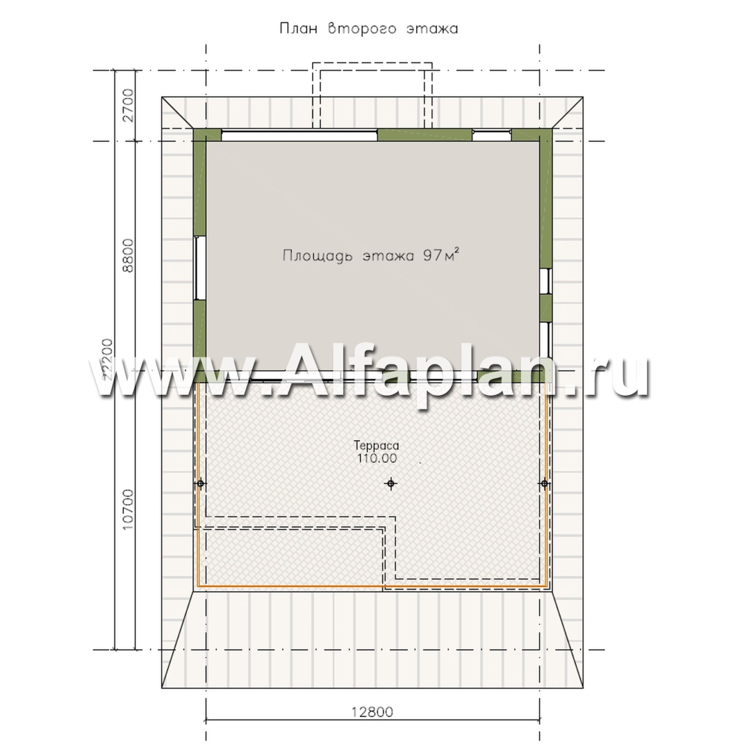 "Парящая гавань" - проект эксклюзивного дома на рельефе, со СПА центром и гаражом - план дома - фото №2