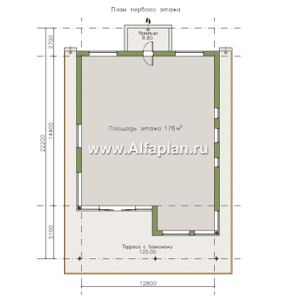 "Парящая гавань" - проект эксклюзивного дома на рельефе, со СПА центром и гаражом - превью план дома - фото №1