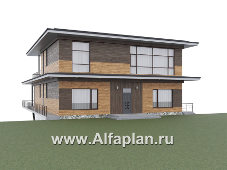 "Парящая гавань" - проект эксклюзивного дома на рельефе, со СПА центром и гаражом - превью дополнительного изображения №8