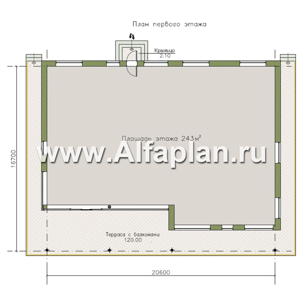 «Эйрхаус» - одноэтажная вилла вилла, с цокольным этажом, с бассейном и биллиардной, мастер спальня, панорамное остекление - план дома - фото №2