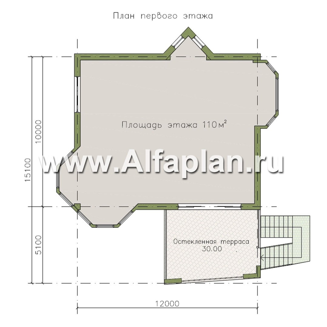 «Черное море» - проект РЕКОНСТРУКЦИИ - вилла на рельефе на берегу Черного моря, с цокольным этажом и биллиардной, мастер спальня - план дома - фото №1