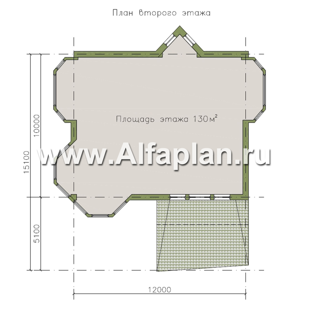 «Черное море» - проект РЕКОНСТРУКЦИИ - вилла на рельефе на берегу Черного моря, с цокольным этажом и биллиардной, мастер спальня - план дома - фото №2