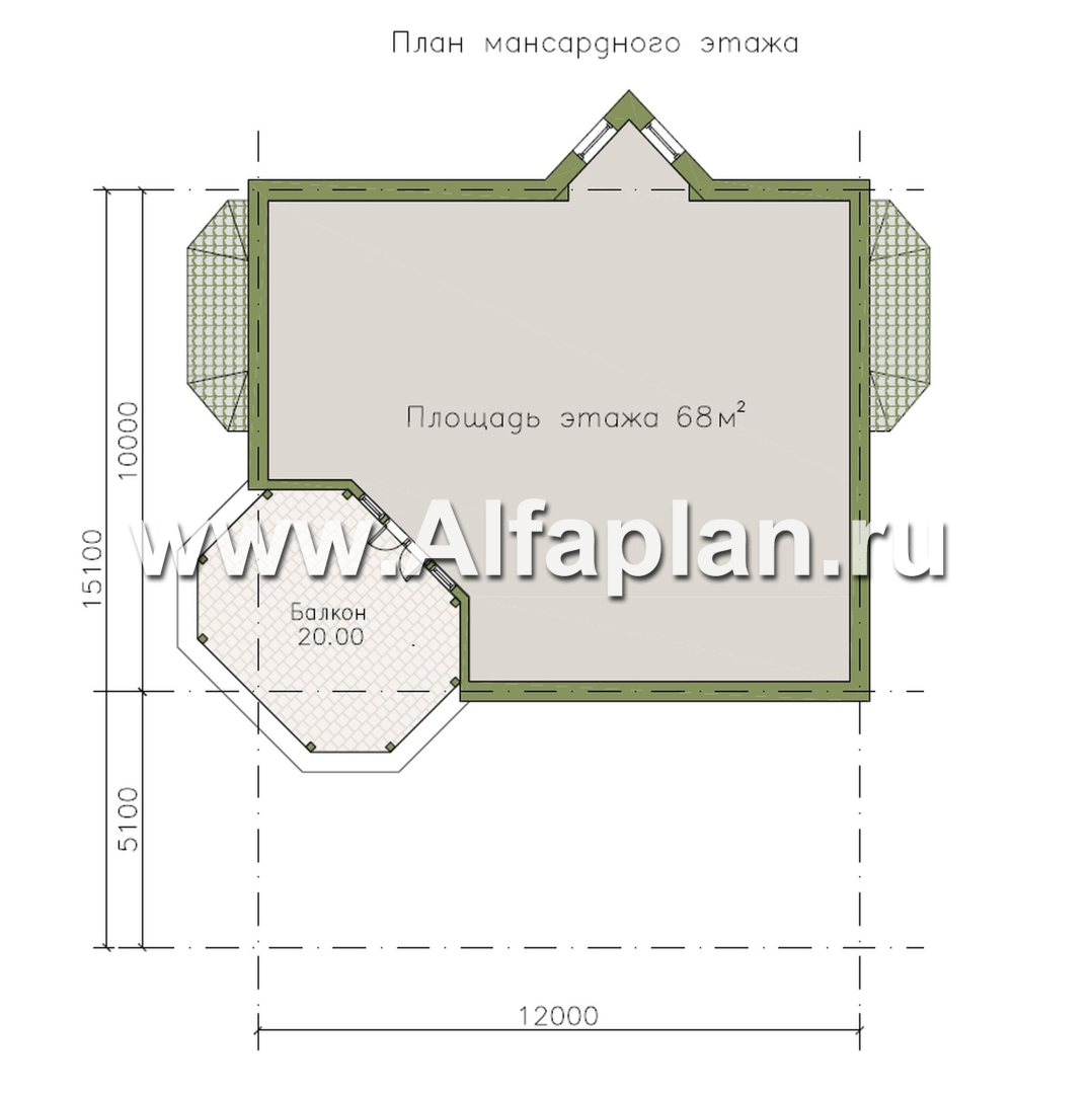 «Черное море» - проект РЕКОНСТРУКЦИИ - вилла на рельефе на берегу Черного моря, с цокольным этажом и биллиардной, мастер спальня - план дома - фото №3