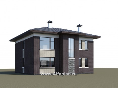 Проекты домов Альфаплан - «Маяк» - уютный дом с террасой - превью дополнительного изображения №1