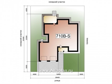 Проекты домов Альфаплан - «Неман» - загородная вилла с двусветной гостиной и большим гаражом - превью дополнительного изображения №1
