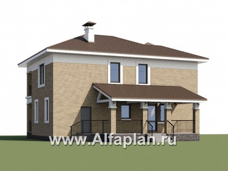 Проекты домов Альфаплан - «Топаз» - проект дома с открытой планировкой - превью дополнительного изображения №1