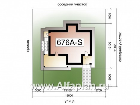 Проекты домов Альфаплан - «Саар»- современный двухэтажный дом с террасой - превью дополнительного изображения №1