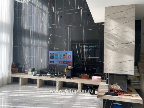Проекты домов Альфаплан - «Три  семерки»- современный особняк с большими окнами - превью дополнительного изображения №7