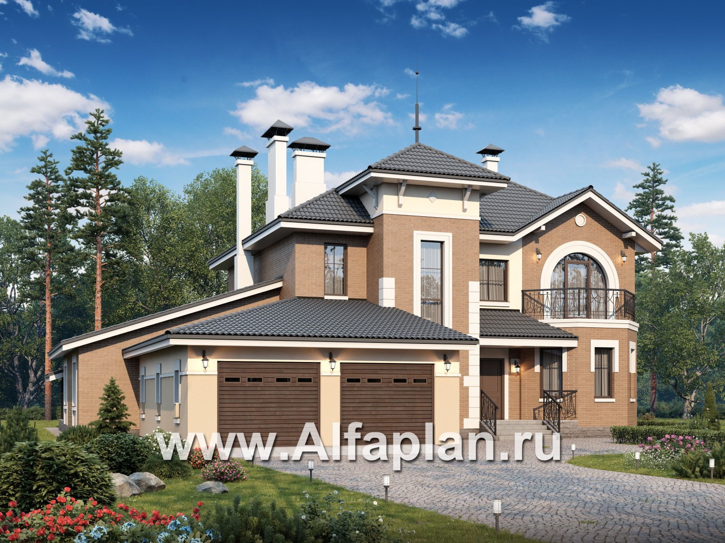 Проекты домов Альфаплан - 137B-S+288B-S - основное изображение