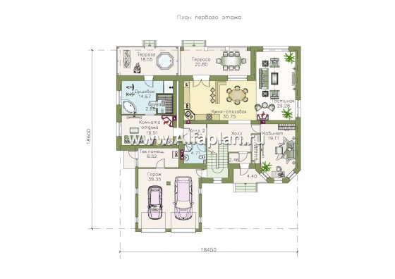 137B-S+288B-S - превью план дома - фото №1