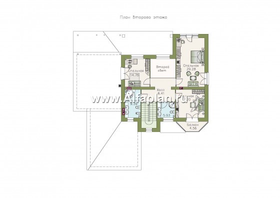 137B-S+288B-S - превью план дома - фото №2