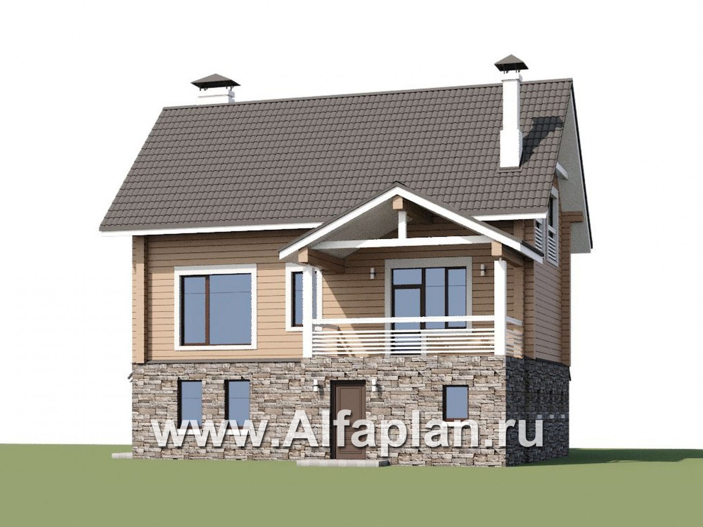 Проекты домов Альфаплан - «АльфаВУД» - дополнительное изображение №1