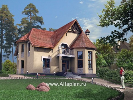 Проекты домов Альфаплан - «Консул» - изящный дом для солидных людей - превью дополнительного изображения №1