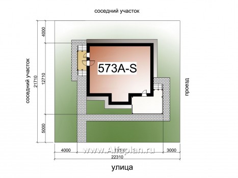 Проекты домов Альфаплан - «Регата» - комфортный план дома, двускатная крыша - превью дополнительного изображения №1