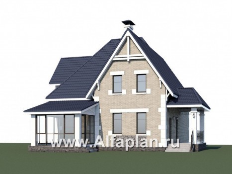 Проекты домов Альфаплан - «Золушка» - удобный и комфортный мансардный дом - превью дополнительного изображения №1