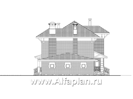 «Виконт» - проект двухэтажного дома, с террасой, удобная планировка с гаражом на 2 авто, в стиле эклектика - превью дополнительного изображения №2