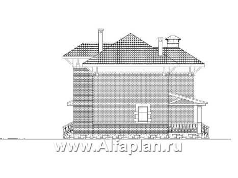 «Виконт» - проект двухэтажного дома, с террасой, удобная планировка с гаражом на 2 авто, в стиле эклектика - превью дополнительного изображения №4