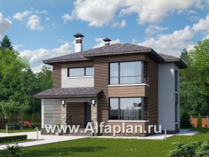 Превью проекта ««Эридан» - современный стильный дом с террасой»