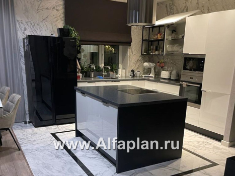 «Прайд» - проект современного двухэтажного дома, мастер спальня, с террасой и сауной, гараж на 2 авто - превью дополнительного изображения №8