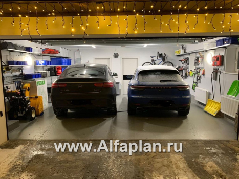 «Прайд» - проект современного двухэтажного дома, мастер спальня, с террасой и сауной, гараж на 2 авто - превью дополнительного изображения №10