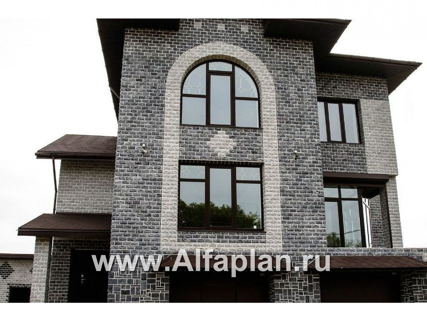 Проекты домов Альфаплан - «Юсупов» - особняк с просторной гостиной - дополнительное изображение №2