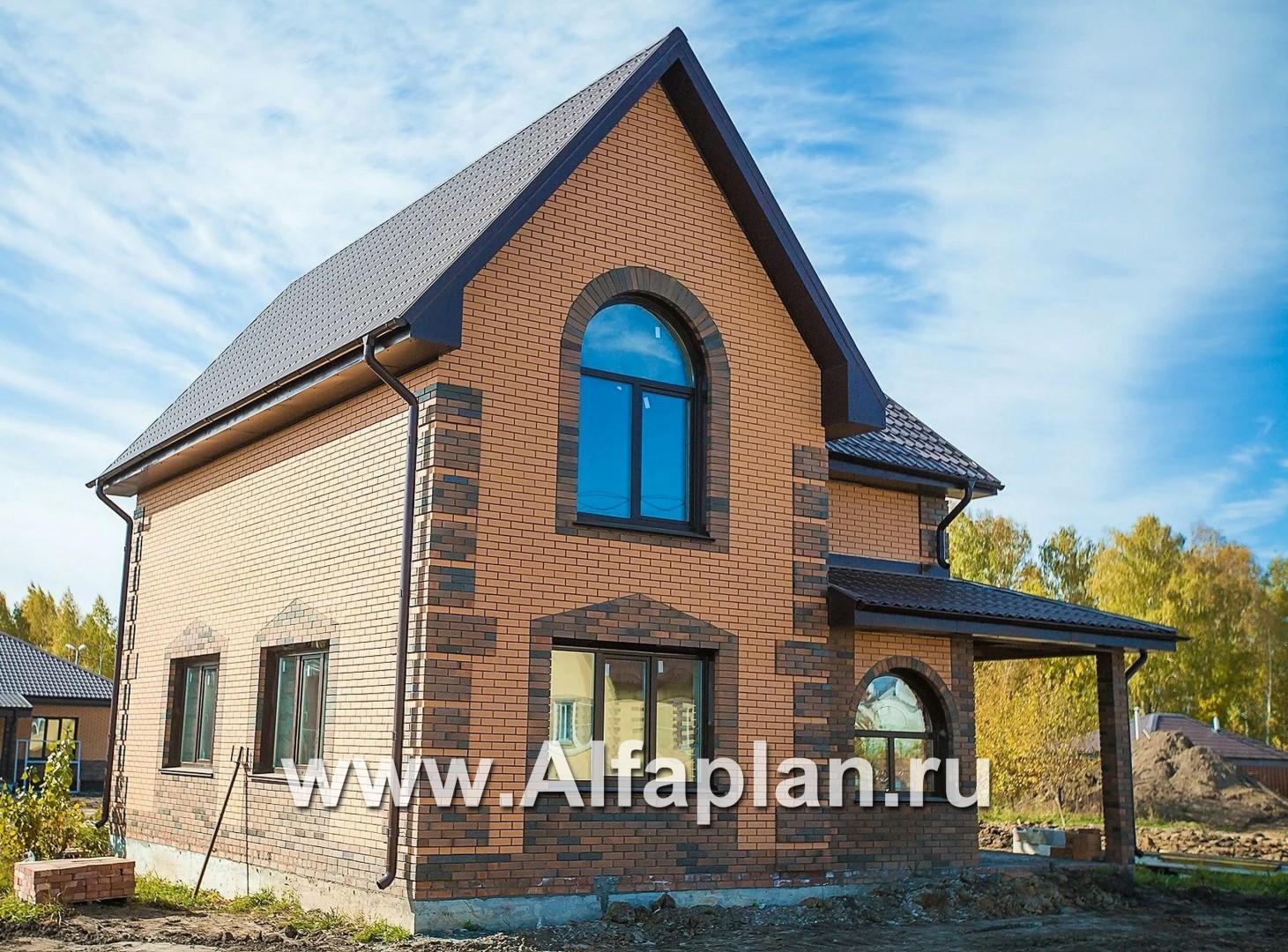 Проекты домов Альфаплан - «Оптима»- красивый дом для загородного отдыха - дополнительное изображение №4