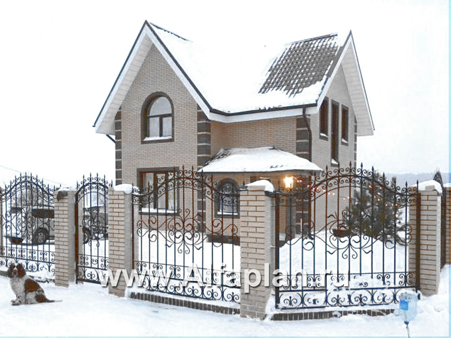 Проекты домов Альфаплан - «Оптима»- красивый дом для загородного отдыха - дополнительное изображение №5