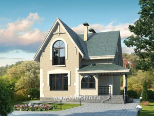 Проекты домов Альфаплан - «Оптима»- красивый дом для загородного отдыха - превью основного изображения