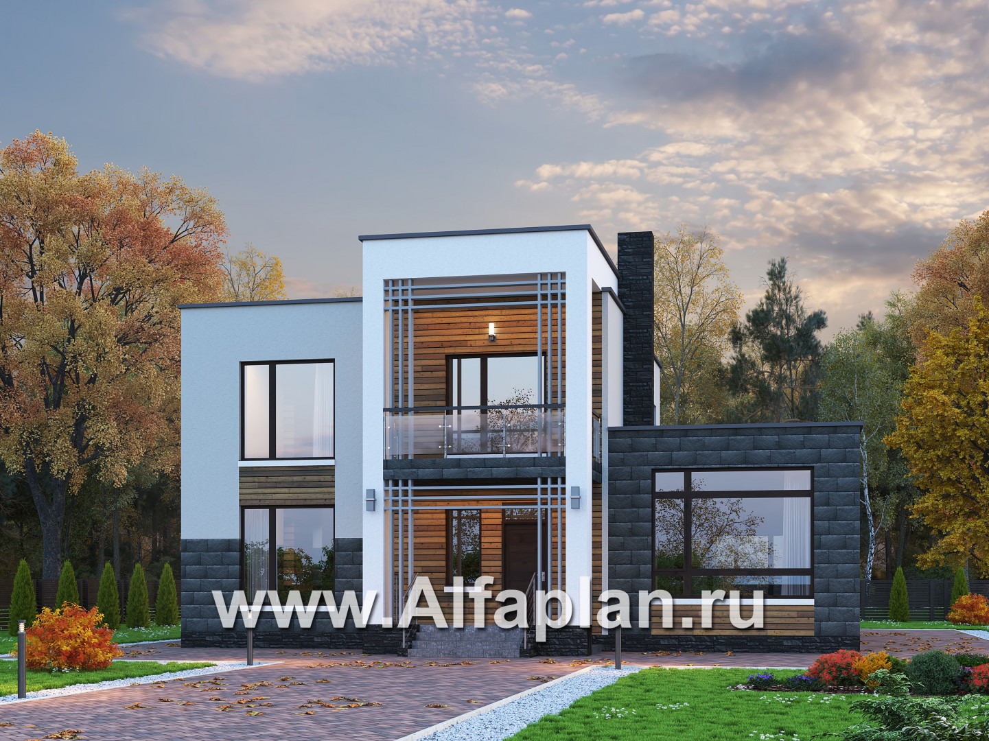 Проекты домов Альфаплан - 581E - основное изображение